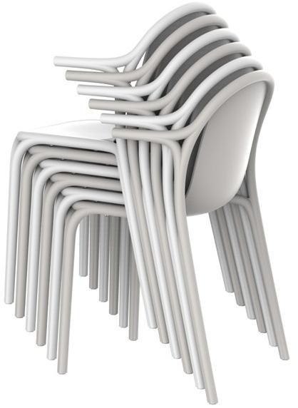 VONDOM Штабелируемый садовый стул с подлокотниками Brooklyn 65038 - Вид №2