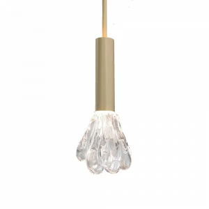 Светильник подвесной 30х14 см золотой Delight Collection 10341P DELIGHT COLLECTION ДИЗАЙНЕРСКИЕ 00-3882354 Золото;прозрачный
