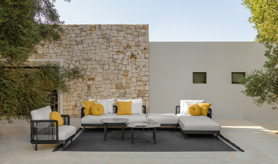 Тканевое садовое кресло с подлокотниками Talenti Slam / Rope ARCH-00149619 - Вид №3