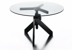 DE PADOVA Стол из дерева и стекла