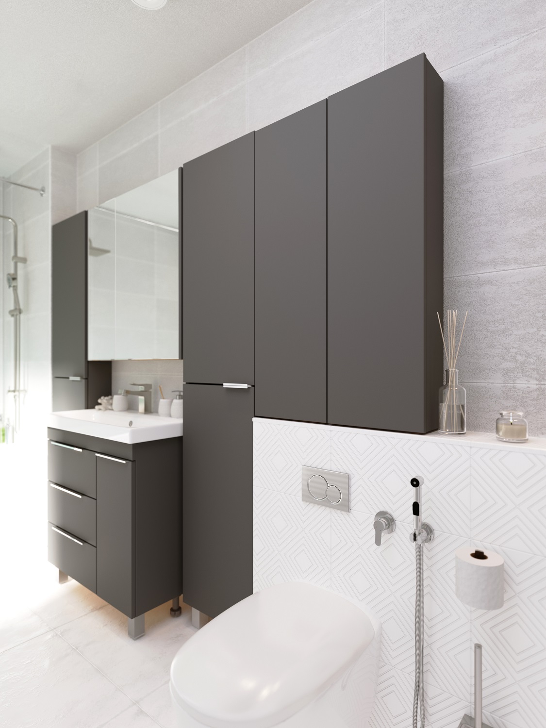 У92551 Шкаф Gaula 60П 2д.Black 1 Marka Gaula  - Вид №1