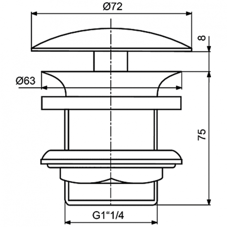 J3291AA Донный клапан Ideal Standard NO SUITE DEFINED  - Вид №1