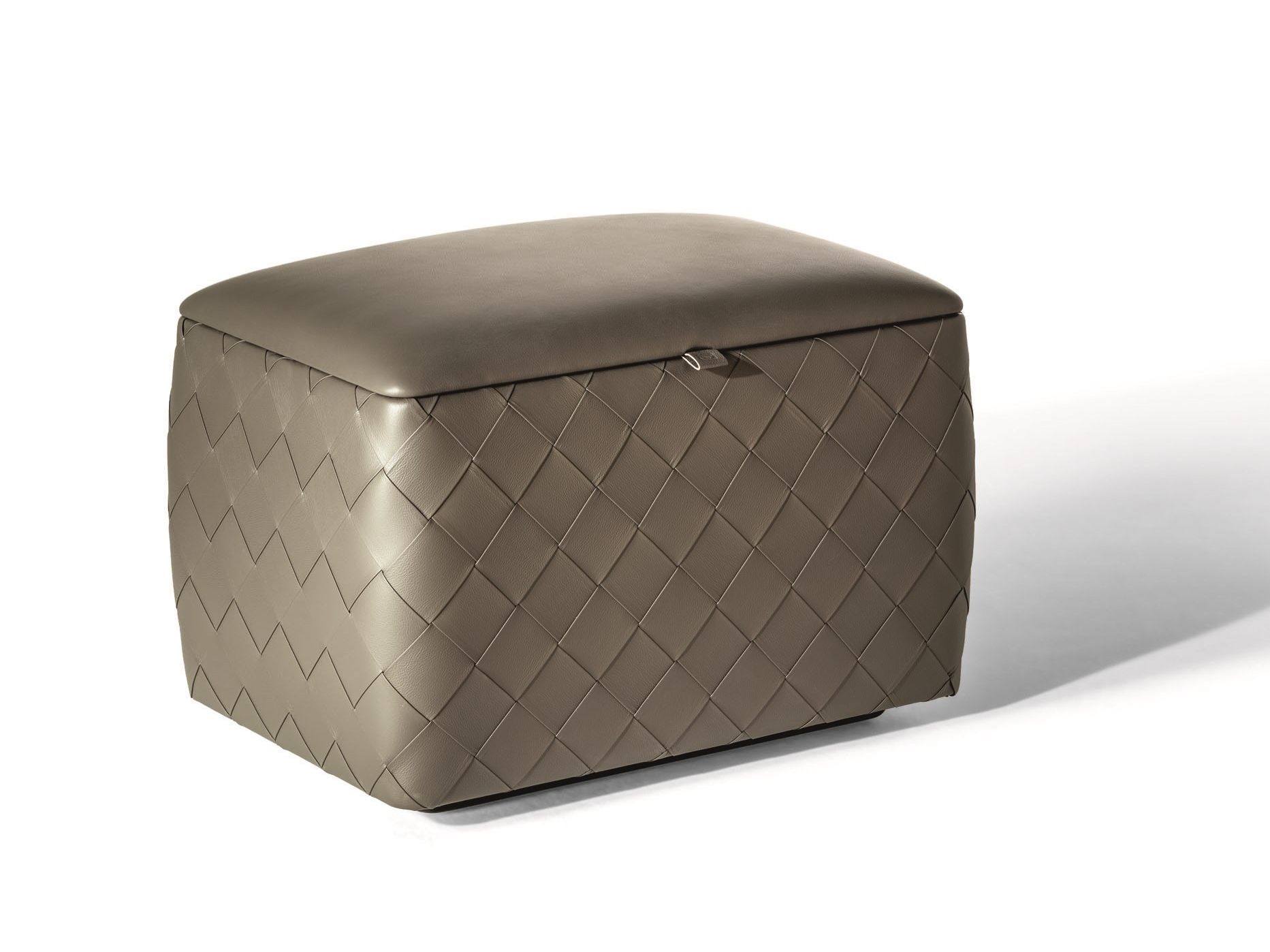 Пуф прямоугольный кожаный контейнер Poltrona Frau коллекция-мебель и аксессуары ARCH-00136876 - Вид №1