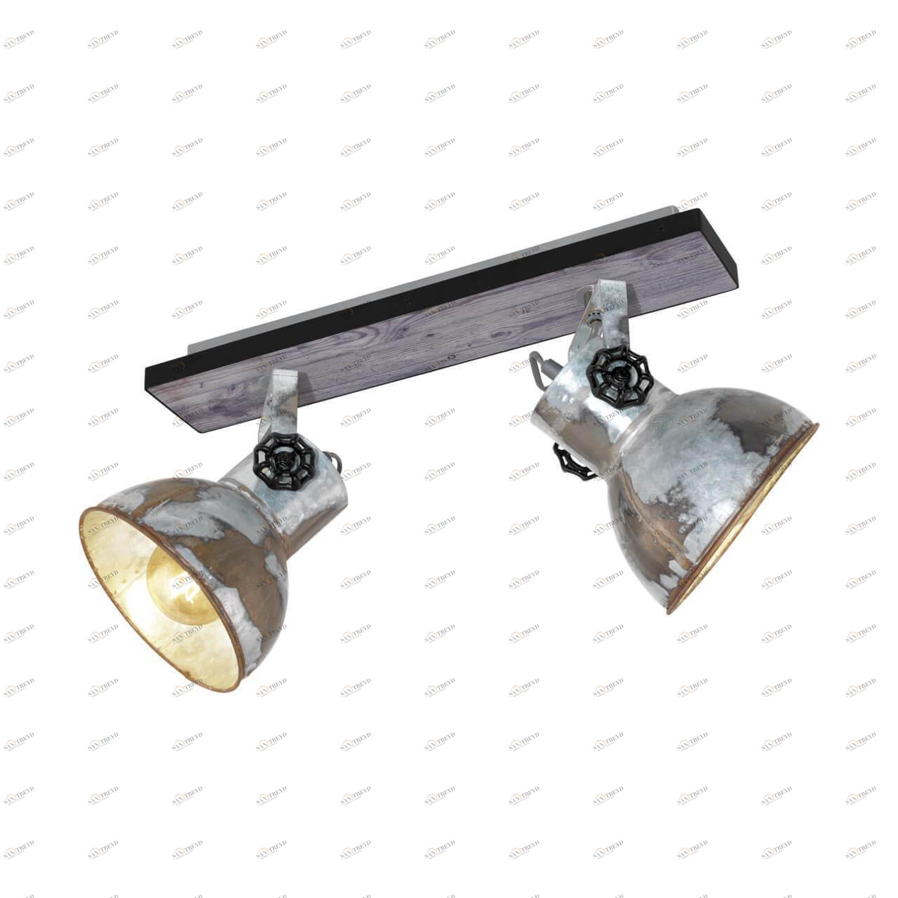 Спот потолочный на 2 лампы серый Barnstaple 49649 EGLO BARNSTAPLE 00-3891763 Серый 