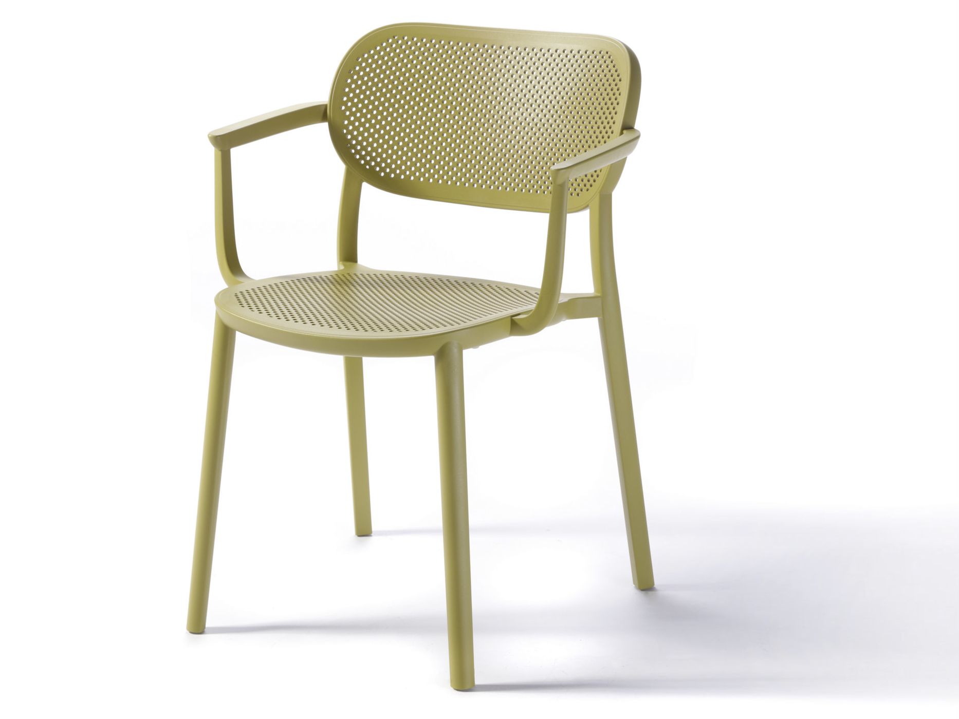 Штабелируемый стул из инженерного пластика с подлокотниками и встроенной подушкой GABER Nuta ARCH-00035169 - Вид №1