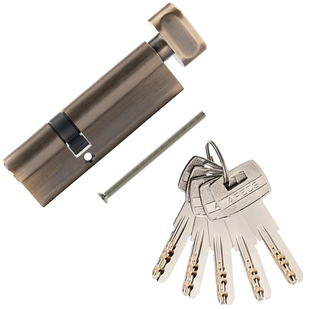 Цилиндровый механизм APECS Pro LM-90 с защитой от взлома 84168053 SM STLM-0046668 - Вид №1