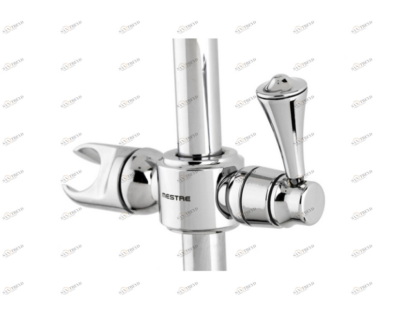 033024.000.62 Душевая штанга с выдвижным держателем для ручного душа Сатин никель Mestre Artica