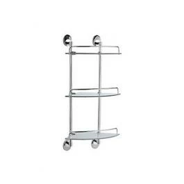 Полка угловая 3-эт. (стекло) F1607-3