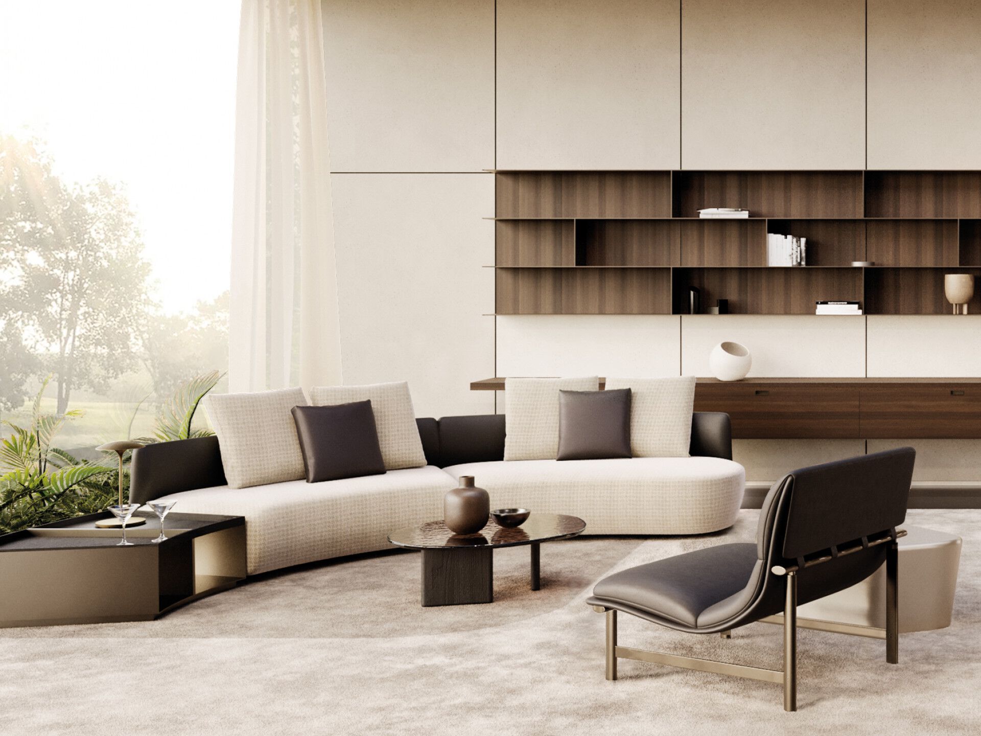 Модульный тканевый диван MisuraEmme Rosè ARCH-00066839 - Вид №2