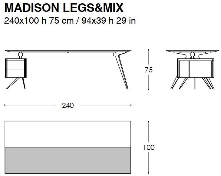 José Martínez Medina Прямоугольный письменный стол из дерева sun-id-1358830 - Вид №8