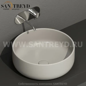 430259 Накладная раковина на столешницу  круглая Kerasan Nolita