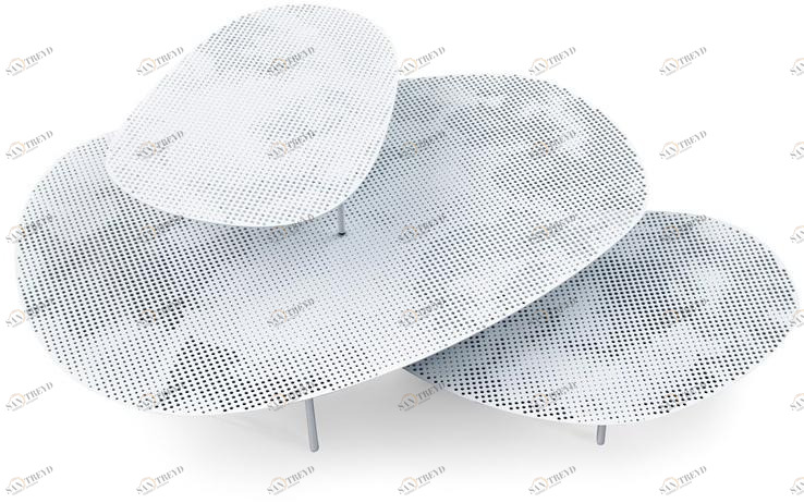 Moroso Столик из перфорированной стали sun-id-1440139