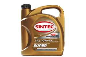 16330576 Масло полусинтетическое SUPER (4 л; 10W-40; SG/CD) Обнинскоргсинтез 801894 Sintec