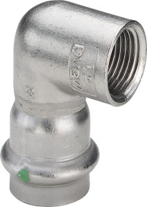 Viega Угольник переходной 90° Sanpress Inox 2314.2 (437008)