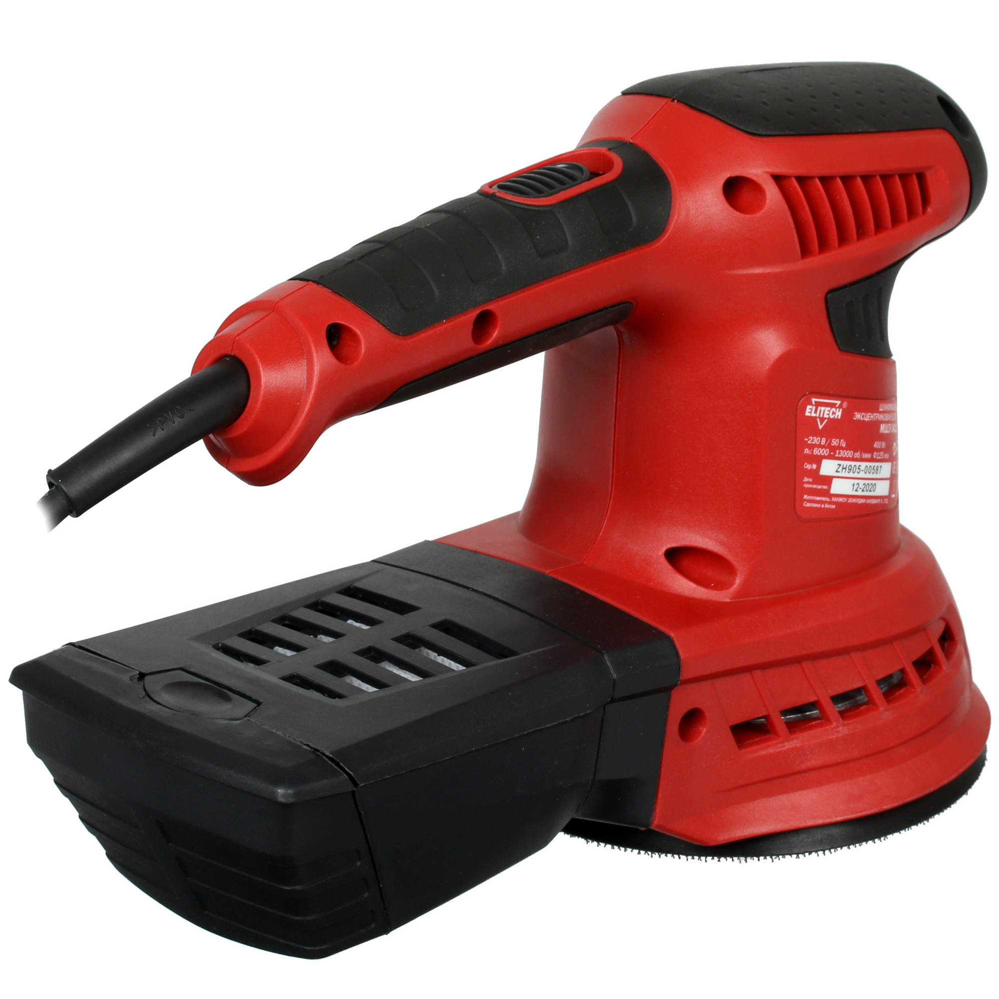 Эксцентриковая шлифмашинка Elitech МШЭ 0412Э 4775720 STDN-0105965 - Вид №1