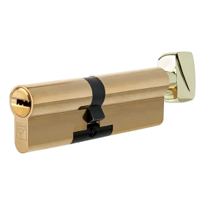 Цилиндр Apecs Premier XR-100(45/55C)-C15-G, 45x55 мм, ключ/вертушка, цвет золото