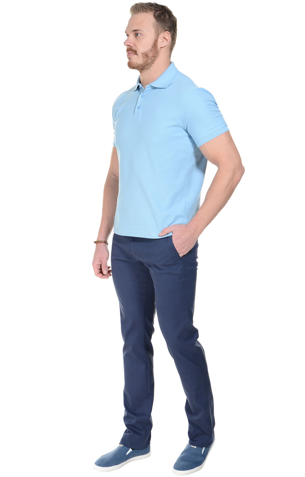 68228 Брюки  мужские blue (синие) El-Risto  Одежда для официантов  размер 46/182-188  - Вид №3