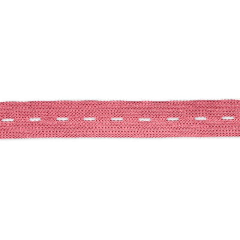 0120 цв. Лента эластичная 20 мм перфорированная №126 розовый Santreyd 