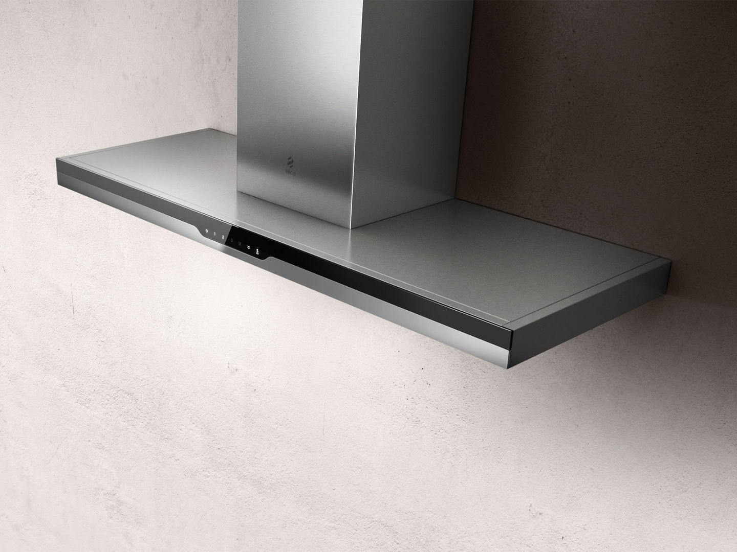 METEORITE IX/A/90-PRF0120968 Вытяжка / .techne.т-образная, 90см, 1200м3, сенсорное управление+пульт ду(опция), no-drops, нержавеющая сталь+черное стекло Elica  - Вид №4