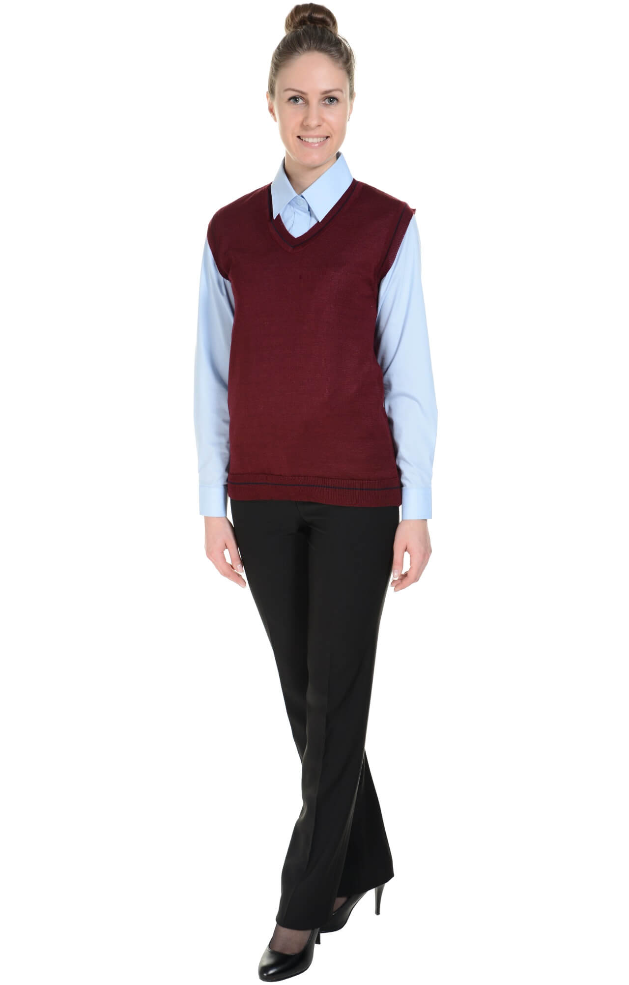 5042989 Жилет трикотажный женский в ассортименте  Одежда для официантов  размер 40-42 Спецодежда  - Вид №2