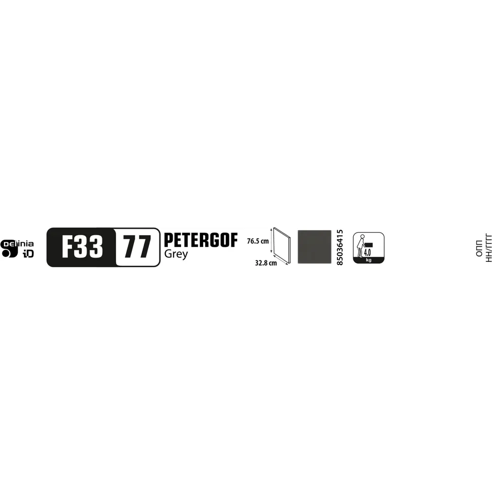 Фасад для кухонного шкафа Петергоф грей 32.8x76.5 см Delinia ID МДФ цвет графит 85036415 STLM-2017293 - Вид №12