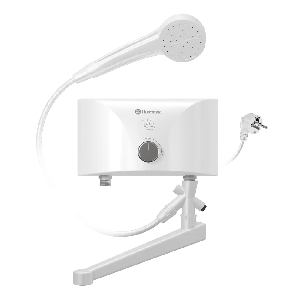 Thermex Vetro 3500 Combi - проточный водонагреватель с душем и краном 89432215 STLM-1571447
