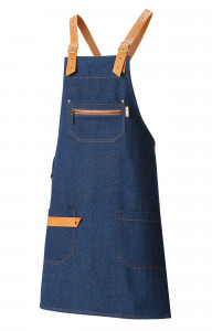 4956850 Фартук HÖĐR с нагрудником denim (джинсовый)  Одежда для официантов  размер