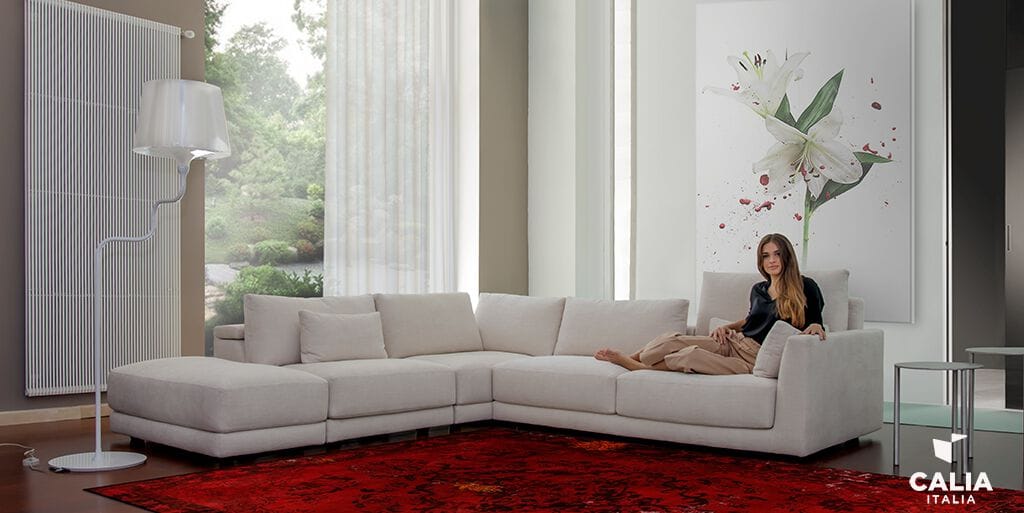 Угловой съемный диван из ткани Calia Italia Superior ARCH-00107825 - Вид №1