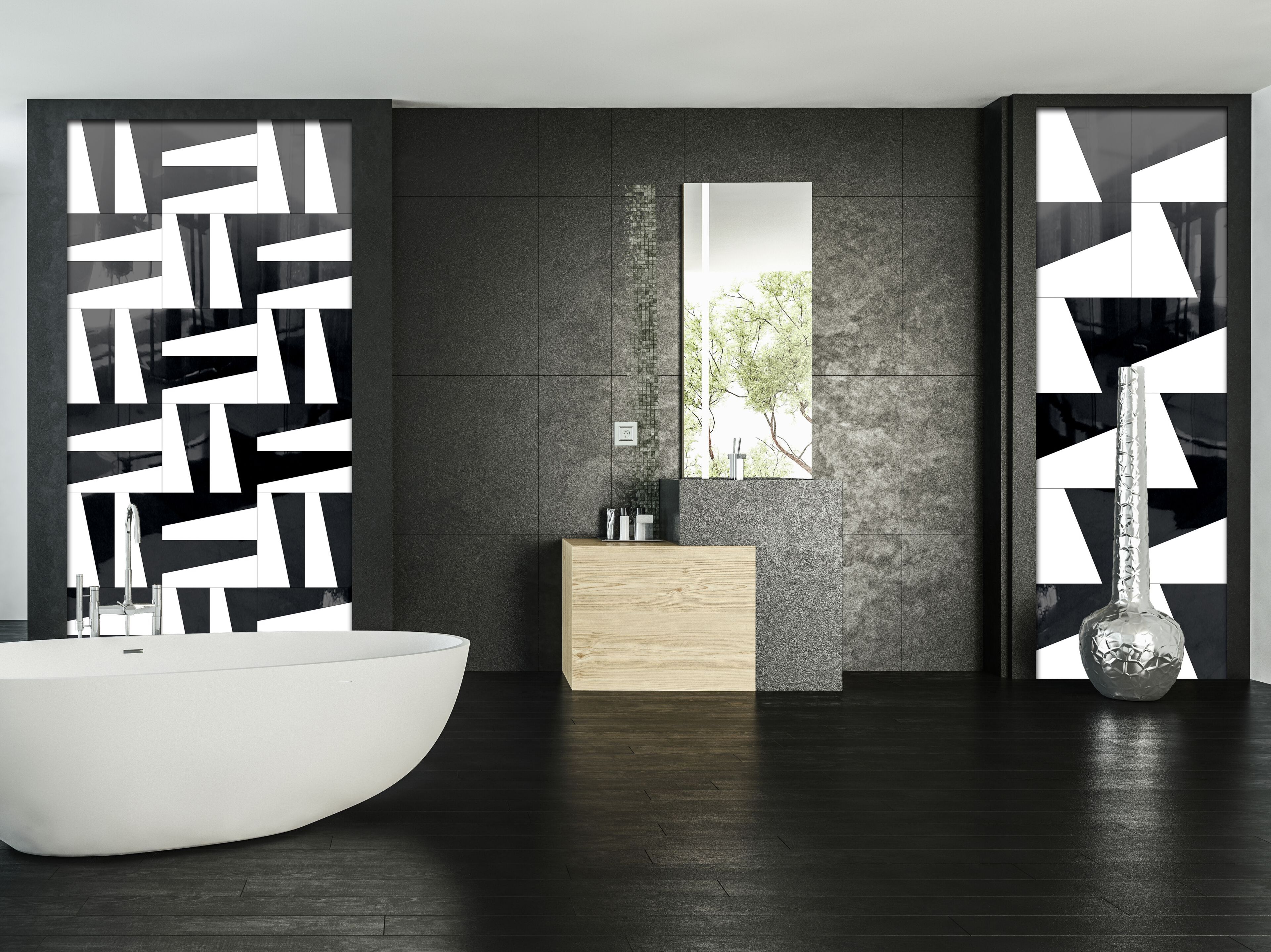 Декоративная стеклянная панель VETROVIVO GEOMETRIC GAMES ARCH-00062264