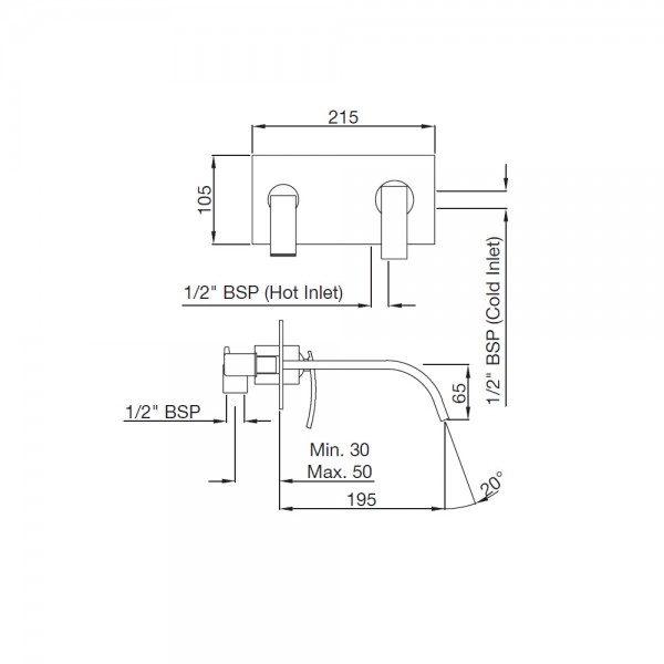 SIG-GRF-41233 Смеситель для раковины Artize Signac Графит  - Вид №1