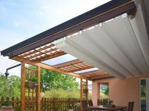 GIBUS Моторизованный раздвижной тканевый тент