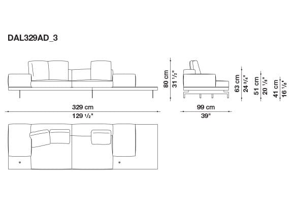Кожаный диван B&B Italia док ARCH-00130675 - Вид №177