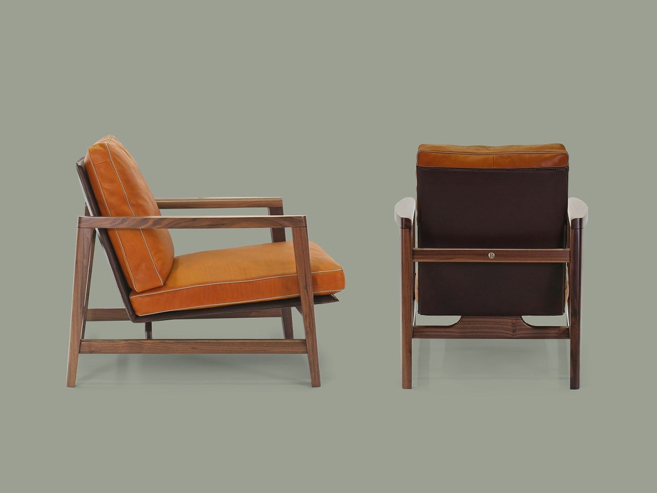 Кожаное кресло с подлокотниками Borzalino SEAN ARCH-00110599 - Вид №14