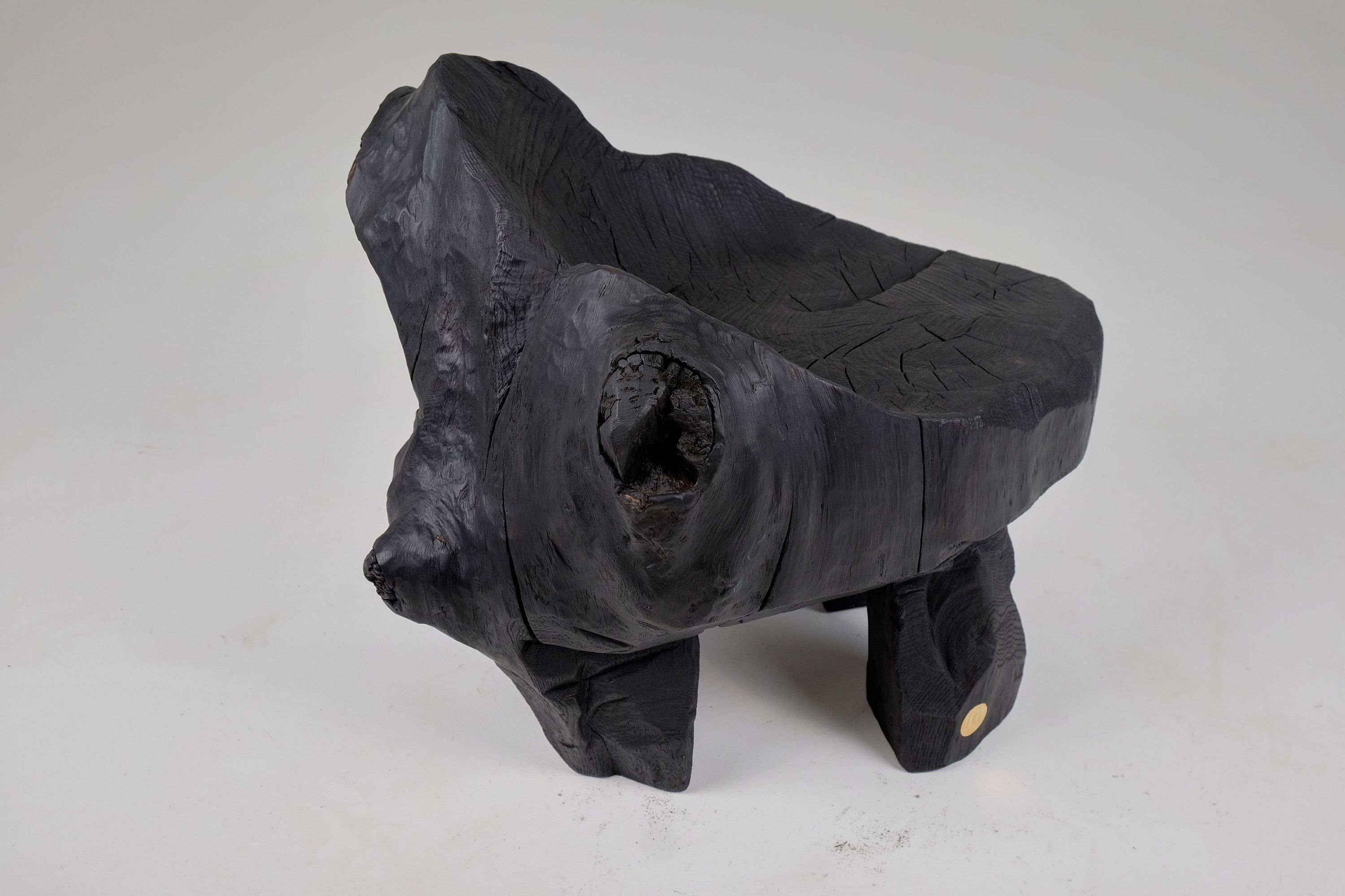 Низкий дубовый стул Logniture Jownik ARCH-00048410 - Вид №13