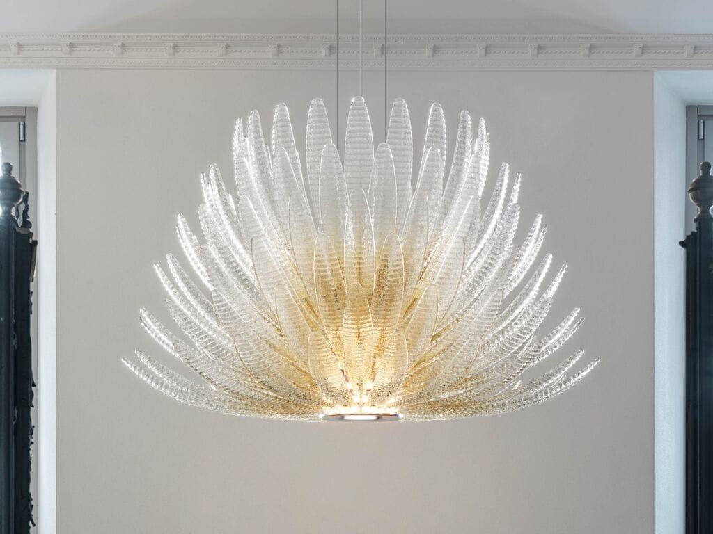 Венецианский Кристалл ручной работы подвесной светильник Barovier&Toso Агава ARCH-00065775