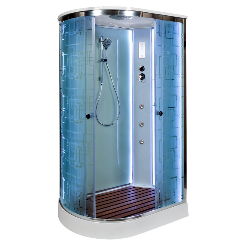 ЕМ4512 R с электрикой (эл.) Душевая кабина DETO Серия EM ЕМ1511 RLED с гм.