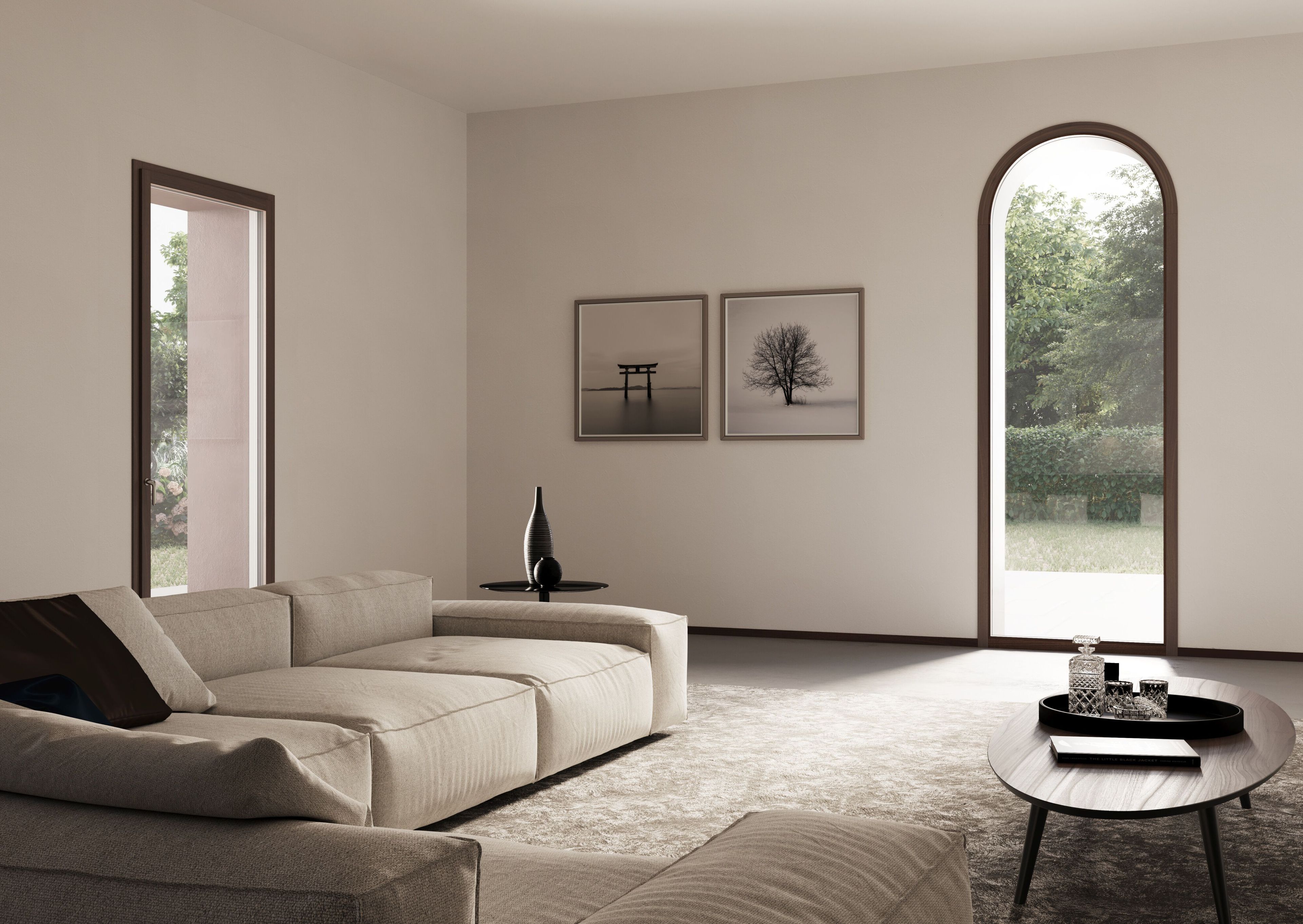 Минимальное деревянное окно Impronta X-TRIM ARCH-00038399 - Вид №1