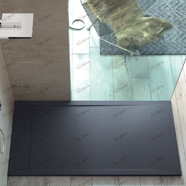 ДУШЕВОЙ ПОДДОН ANDROMEDA 140X80 СМ STONE COVER GRAPHITE McBath ANDROMEDA80