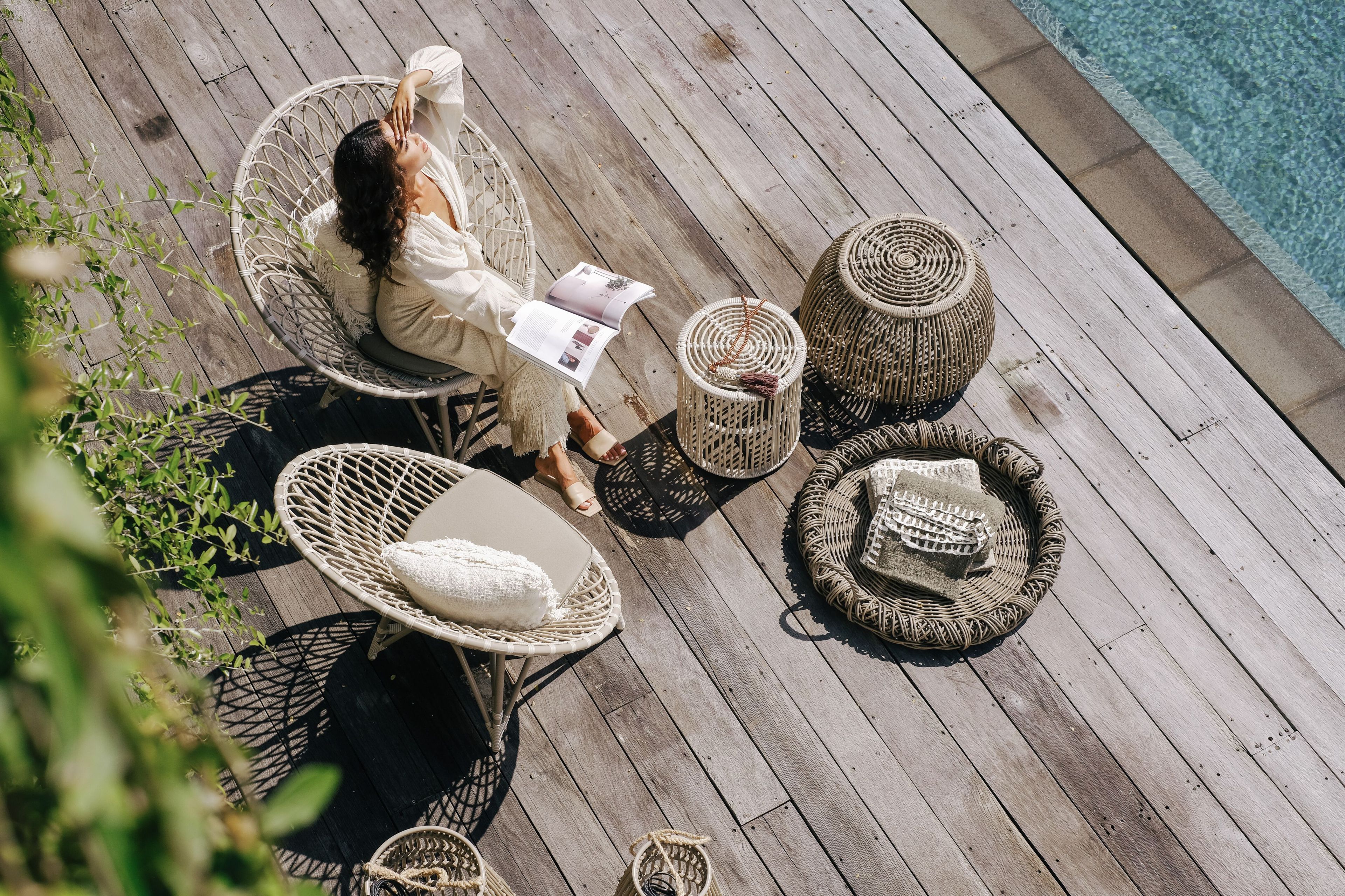 Круглый журнальный столик из синтетического волокна cbdesign Bizarre ARCH-00079104 - Вид №3