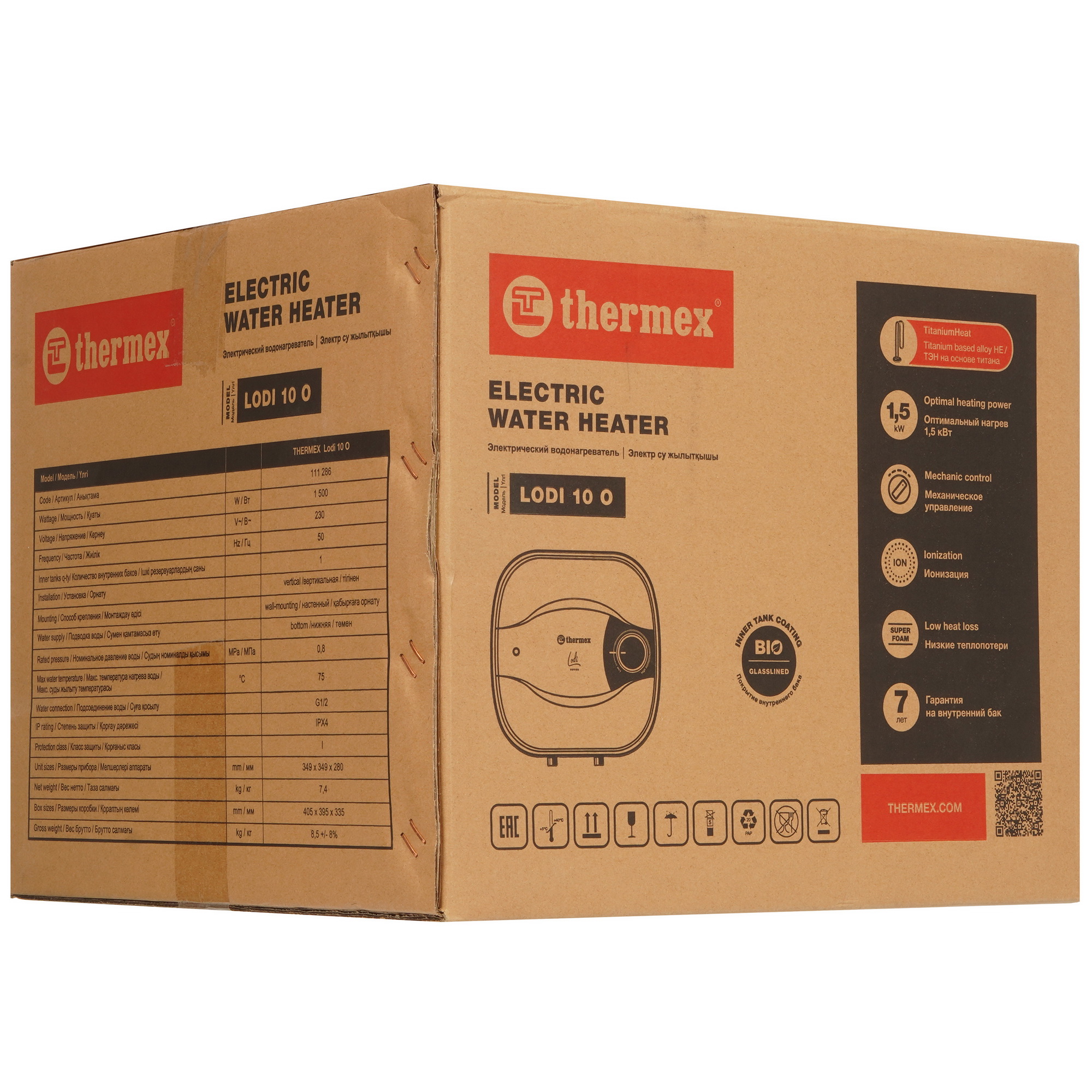 9136052 Водонагреватель электрический THERMEX Lodi 10 O STDN-0004892 - Вид №9