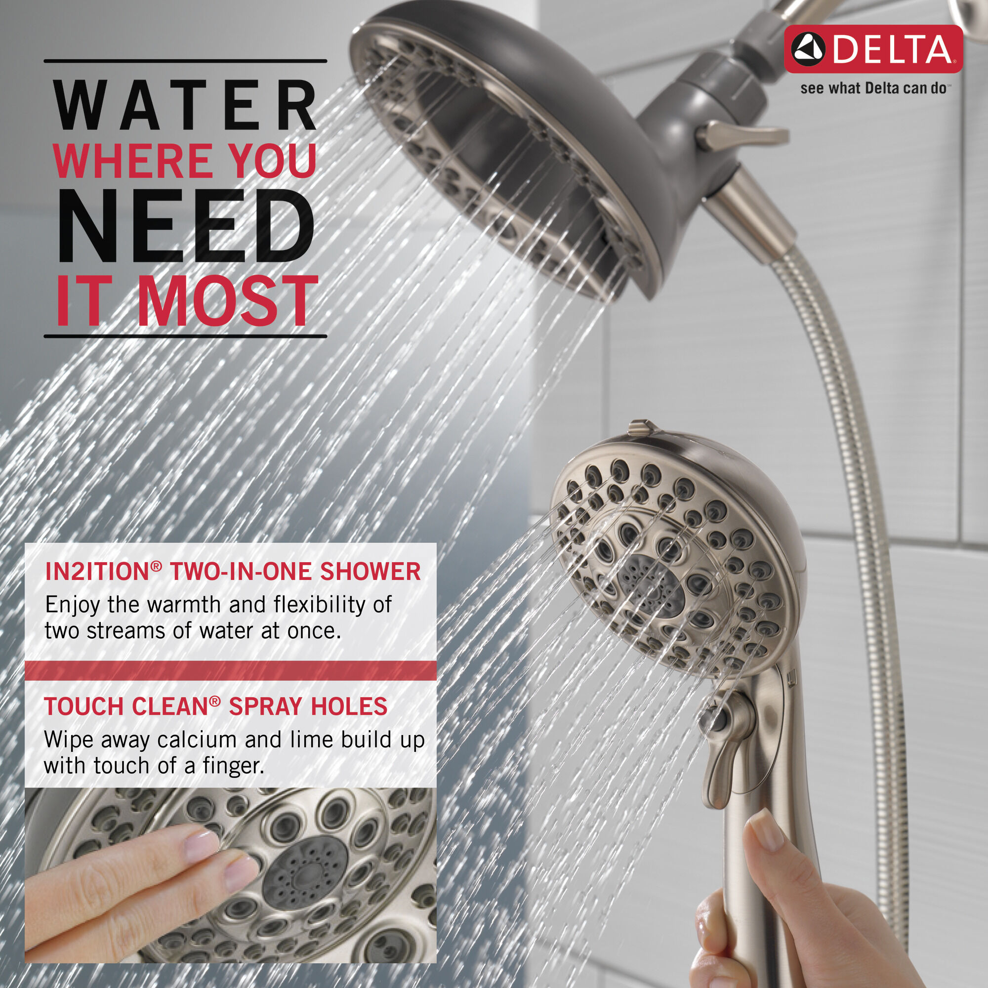 In2ition® Душ два в одном Delta Faucet 75588SN - Вид №1