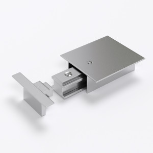 93407269 Коннектор ввода питания для шинопровода Track Rail SL Recessed TRPF-1-CH цвет серый STLM-0546743 ELEKTROSTANDARD