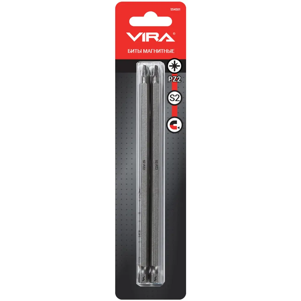 Магнитная бита VIRA PH2 150 мм с усиленным хвостовиком 89383365 STLM-1474131