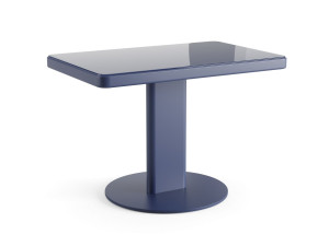 Прямоугольный журнальный столик из МДФ со стеклянной столешницей