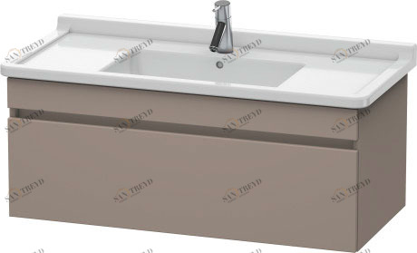 DS638904343 DuraStyle Тумбочка подвесная Базальт матовый, декор Duravit