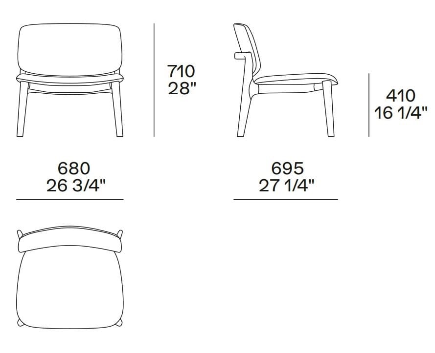 Тканевое кресло Poliform Curve ARCH-00027446 - Вид №2