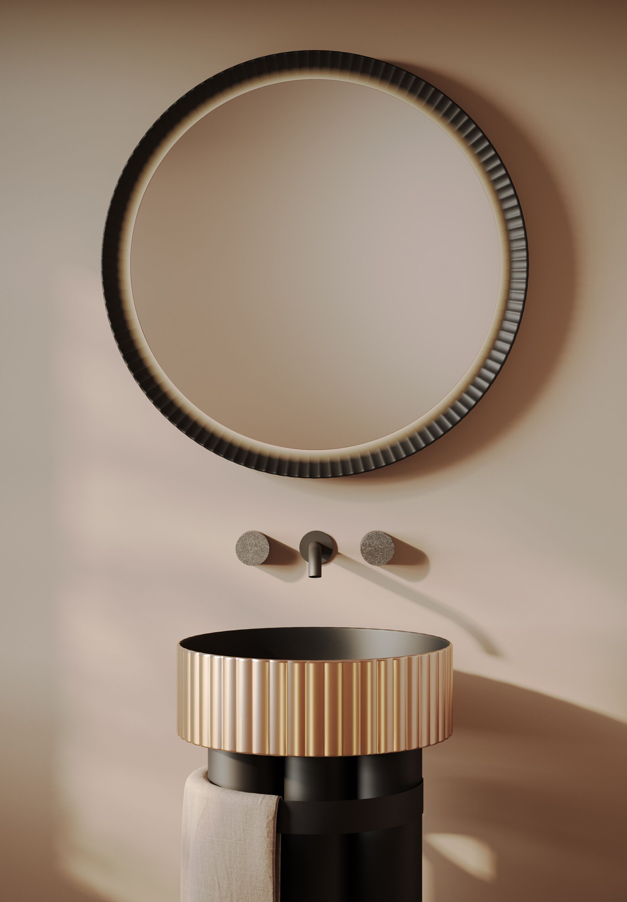 Настенное зеркало со встроенным освещением и керамической рамкой ArtCeram LORD ARCH-00144839 - Вид №2