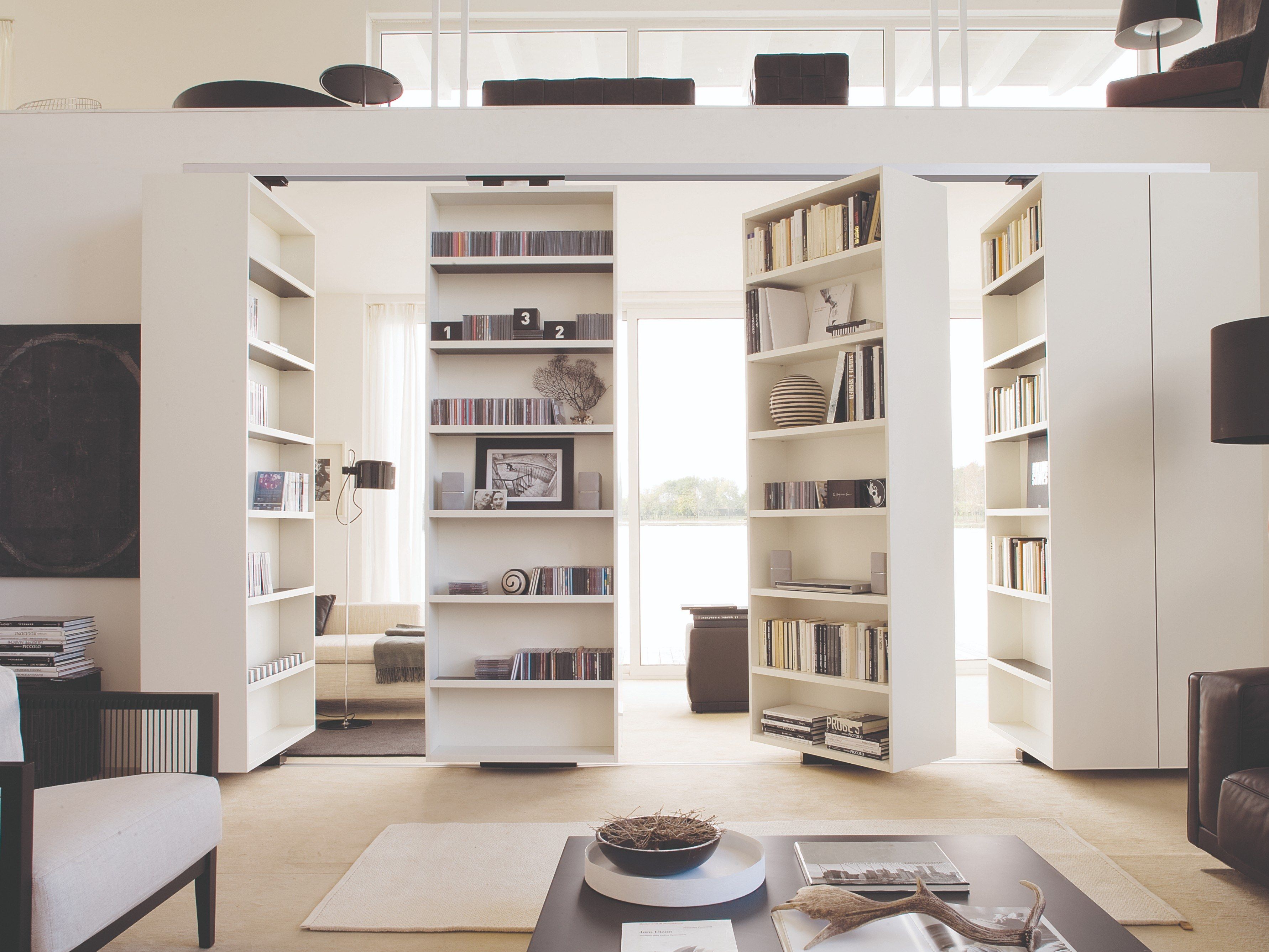 Деревянный поворотный разделительный книжный шкаф ALBED Re-View ARCH-00024221