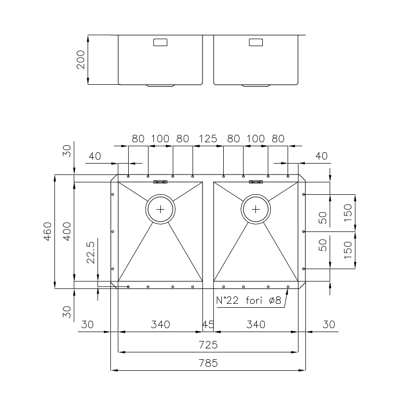 1208850 Мойка Quadra 1208850 Fosterspa  - Вид №1