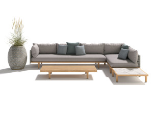 Тканевый модульный садовый диван